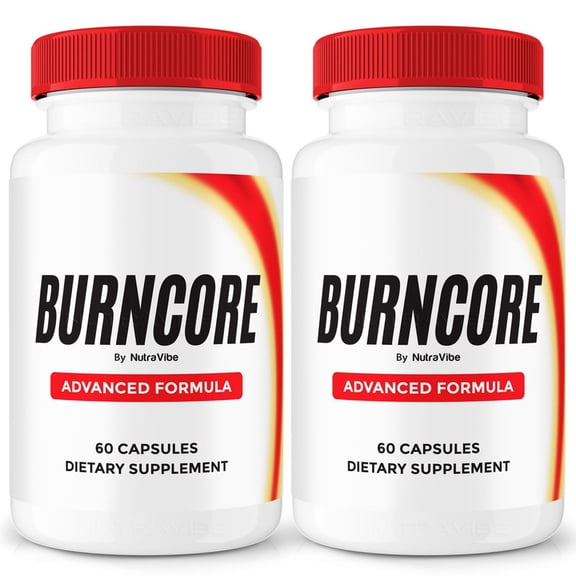 (2 Pack) BurnCore Natural Daily Pill Formula Designed to align with Fitness Goals, Support active Lifestyle & Body Balance | Just 2 Easy-to-Swallow Pills Daily (120 Capsules)
