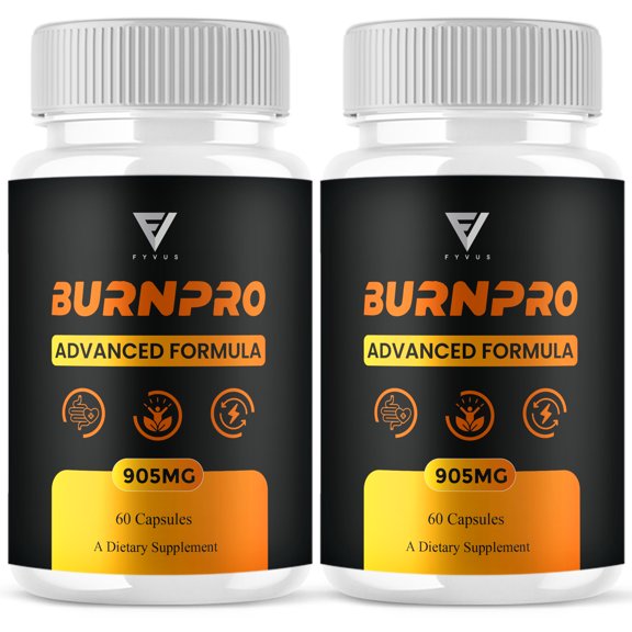 (2 Pack) BurnPro Advanced Male and Wellness Supplement, Burn Pro Support (120 Capsules)