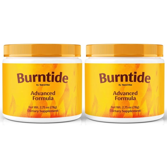 (2 Pack) Burntide  Natural Daily Powder Formula Designed to Align with Fitness Goals, Support an Active Lifestyle & Body Balance (60 Servings)