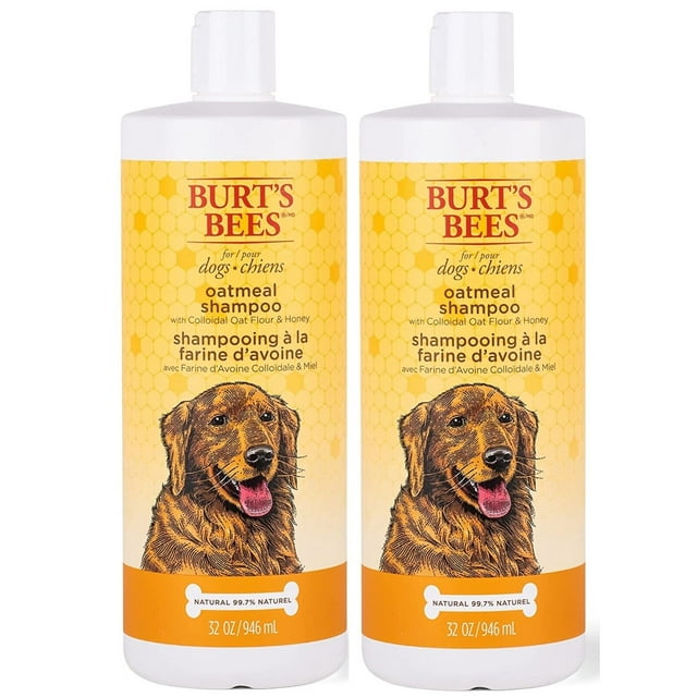 2Pack Burt's Bees for Dogs Natural Oatmeal Shampoo with Colloidal Oat