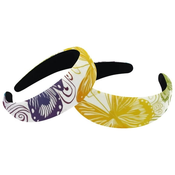 2 Pack Butterfly Headbands, Fashion Unisex Hairband Headwear Hair Hoop Hair Accessories
