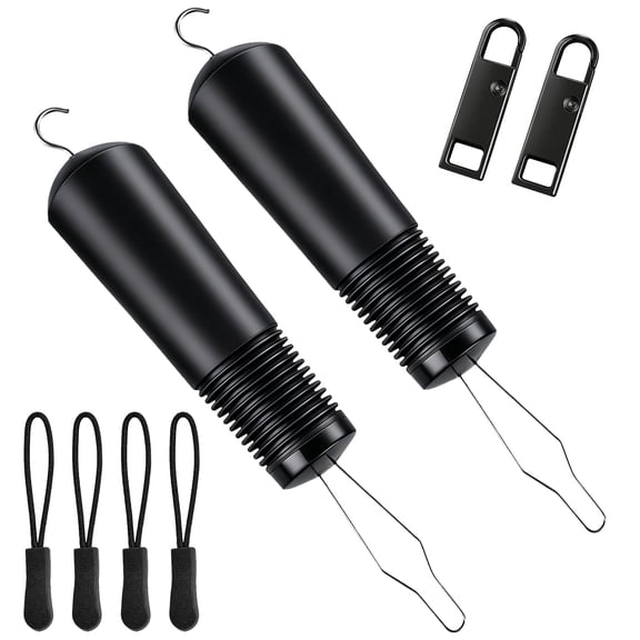 2 Pack Button Hook for Seniors, Assistive Dressing Tool with Easy Grip Handle, Stainless Steel Button Helper for Elderly, Limited Mobility, Shirts