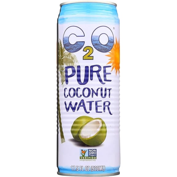 2-Pack C2O Pure Coconut Water, Unsweetened, 17.5 oz