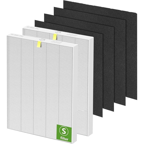 2 Pack C545 Replacement Filter S Compatible with C545 Air Purifier, H13 True HEPA Filter with 4 Activated Carbon Pre-Filters, Compatible Replacement for Parts 1712-0096-00 & 2522-0058-00