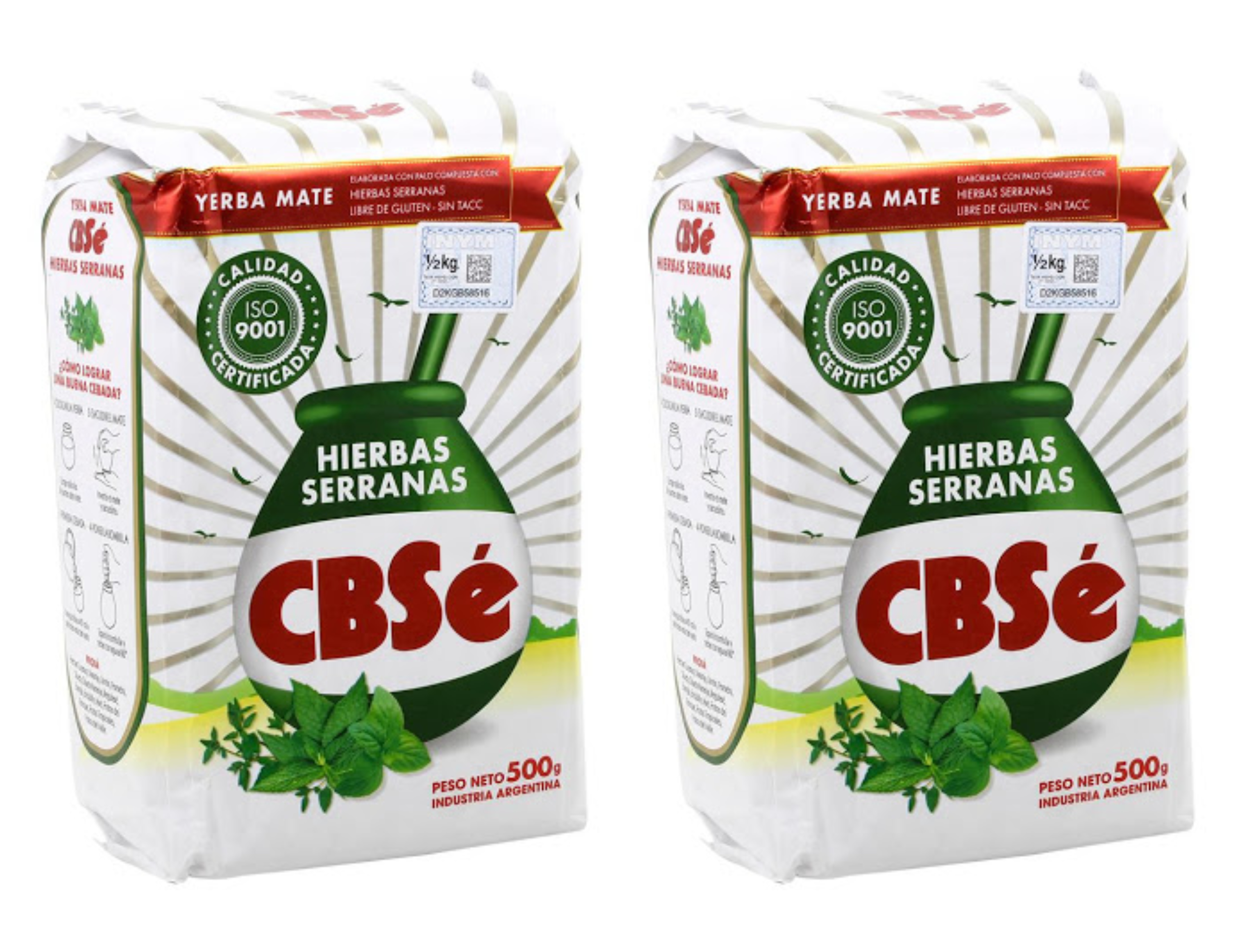 2-Pack CBSe Yerba Mate Hierbas Serranas / Herbs from the Hills- Loose Leaf- 17.6oz/ 500 Gr - image 1 of 5