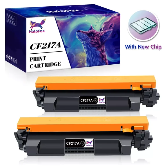 2-Pack CF217A Toner Cartridge compatible with LaserJet Pro M102w M130fw M102a
