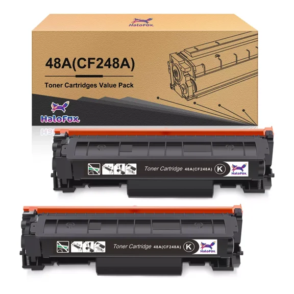 2 Pack CF248A 48A Black Toner for LaserJet Pro M16a M16w MFP M28a M30w M31w