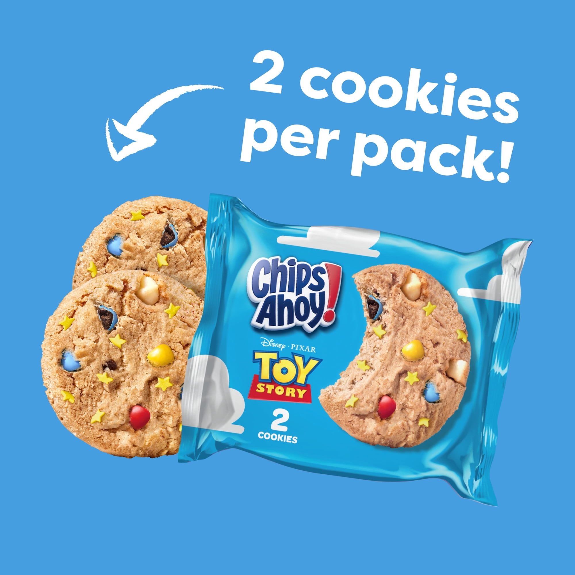 2 paquetes - CHIPS AHOY! Galletas crujientes con explosión de dulces y chispas de chocolate, edición especial, 10 paquetes de snack (10.5 oz)