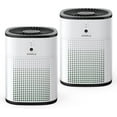 thumbnail image 1 of 2 Pack CHIVALZ Air Purifiers for Bedroom with True HEPA Filter for Smoke, Dust, Pollen, Pet Dander, Small Air Purifiers for Home Bedroom, Quiet Air Cleaner with 24dB Sleep Mode, White, 1 of 8