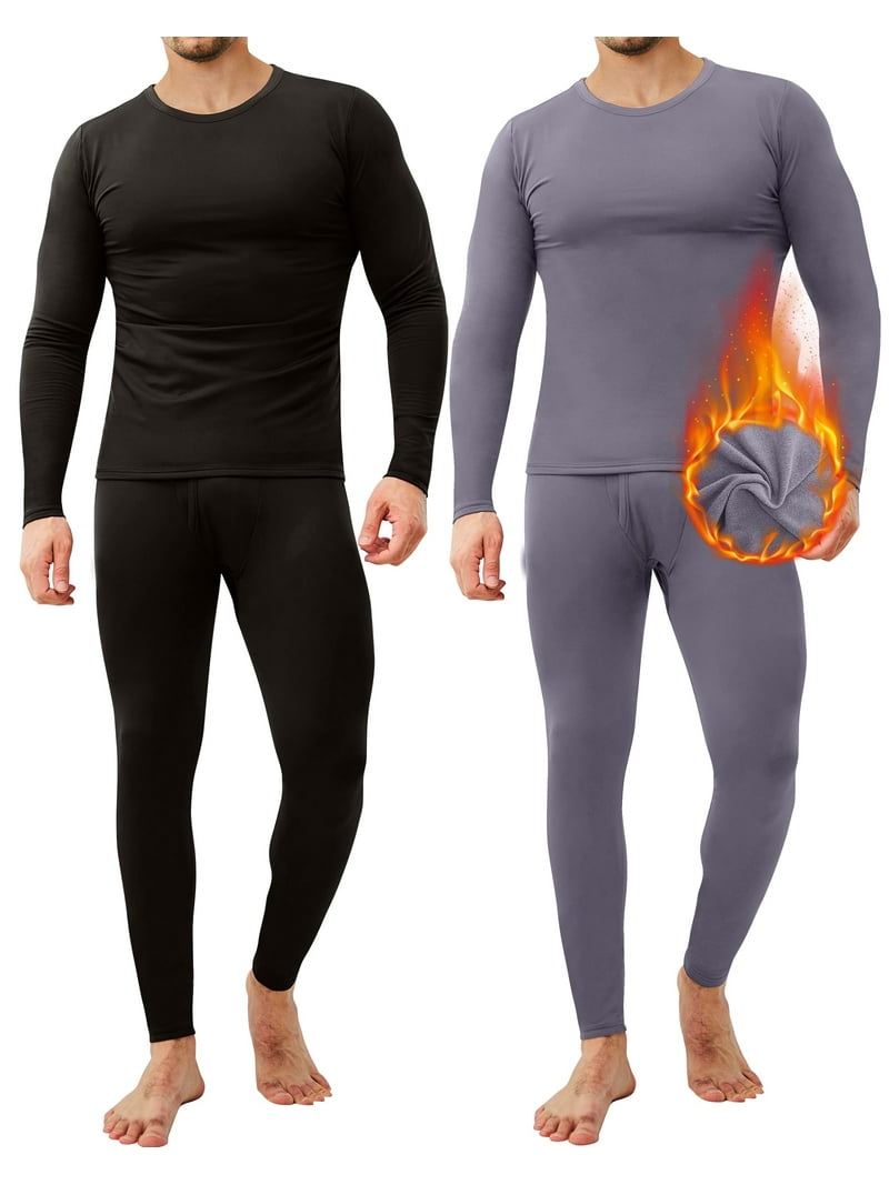 CL Convallaria Pack Men's Thermal Underwear Set Soft, Warm