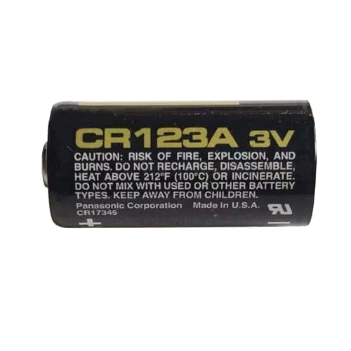 2 Pack CR123A 123A CR123 3V Lithium Battery 1400mAh for Cameras Flashlight Alarm Smart Sensors DL123 EL123 CR17345 123