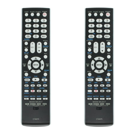2-Pack CT-90275 Remote Control Replacement - Compatible with Toshiba 42HL67U TV