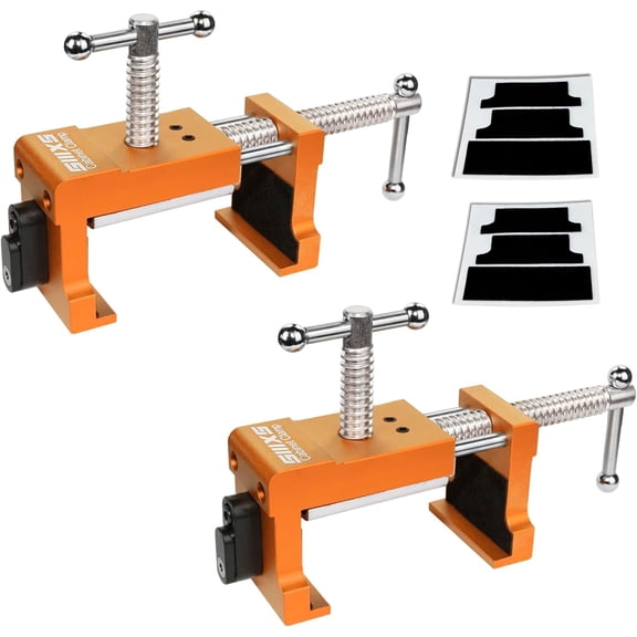 2-Pack Cabinet Clamps, Face Frame Clamps for Installing Cabinets, 450 lbs Load(Golden)