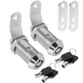 thumbnail image 1 of 2 Pack Cabinet Lock with Keys, 1-1/8” RV Storage Locks Keyed Alike, RV Locks for Storage Door, Camper Cabinet Toolbox RV Cam Locks with Manual, 1 of 9