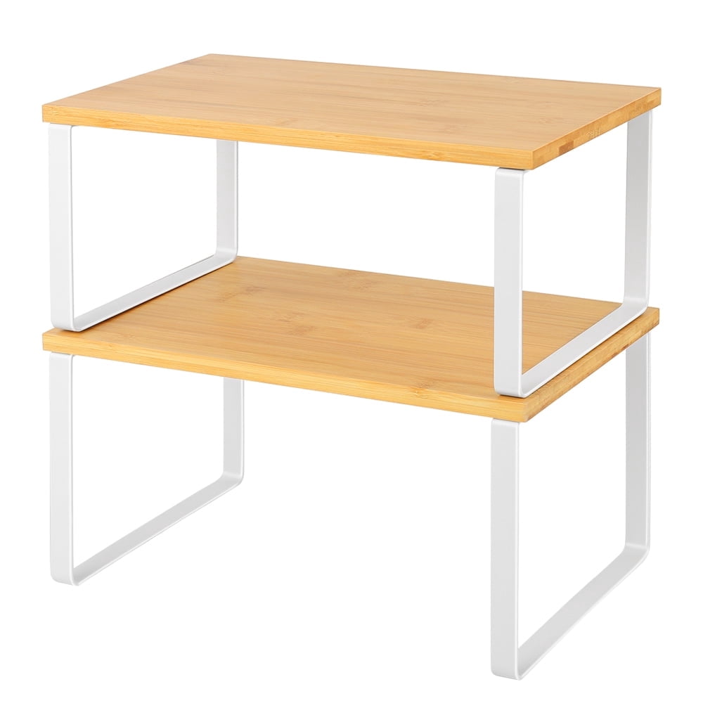 Kitchen Counter Table Rack By Gypsum 2 Pack Cabinet Shelf Organizer, Kitchen Counter Shelves Spice Racks ...