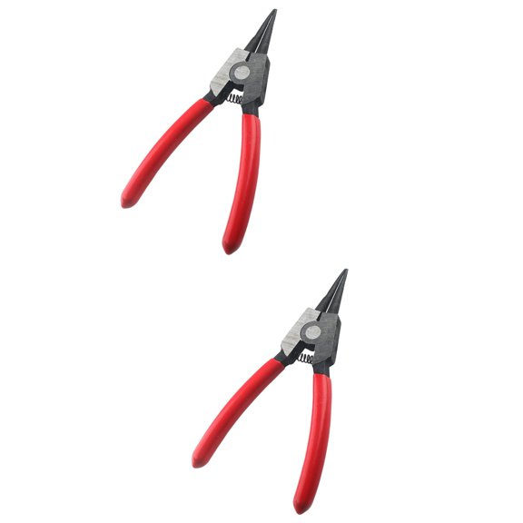 HAKIDZEL Insulated Handle Pliers Red Steel Safe to Use for Manual Work 2Pcs 6.9x1.97x0.79in