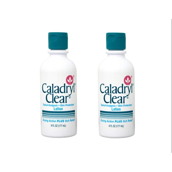 2 Pack - Caladryl Clear Skin Protectant Lotion 6 oz Each