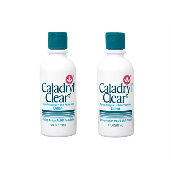 2 Pack - Caladryl Clear Skin Protectant Lotion 6 oz Each