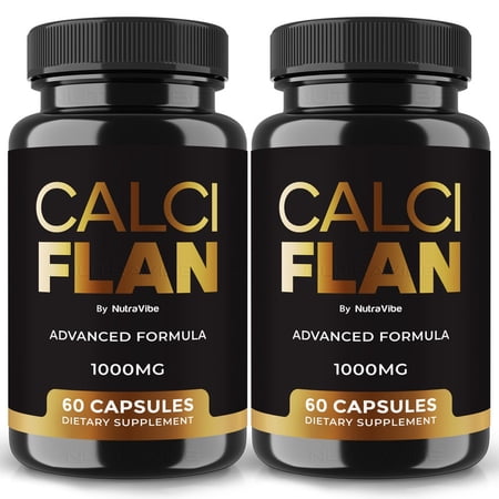 (2 Pack) Calci Flan Capsules – Natural Joint Support Formula for Flexibility, Mobility & Confidence in Movement | Daily Formula for Comfort, Recovery & Active Lifestyle (120 Capsules)