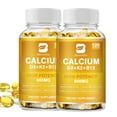 thumbnail image 1 of (2 Pack)Calcium D3 + K2 + B12 Supplement, Supoort Bone & Immune Health,120 Capsules, 1 of 8