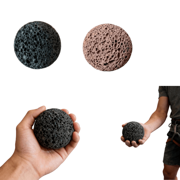 2 Pack Callus Ball for Hand, Moon Grip Ball Callus Rock, Skin Conditioning Callus Building Grip Training Fidget, Non-Sweat Rock Climbing Grip Trainer for Rock-Solid Hands, GripTraining Fidget
