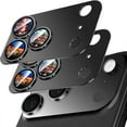 thumbnail image 1 of 2 Pack Camera Lens Protector Compatible with iPhone 17 Pro Max,Metal Aluminum Alloy Tempered Glass Camera Protector,Case Friendly, 1 of 7