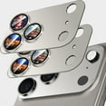 thumbnail image 1 of 2 Pack Camera Lens Protector Compatible with iPhone 17 Pro ,Metal Aluminum Alloy Tempered Glass Camera Protector,Case Friendly, 1 of 7