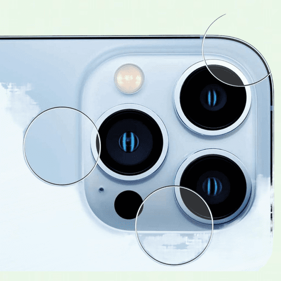 2 Pack Camera Lens Protector Film for iPhone 13 Pro Max, Transparent TPU Camera Cover Sticker