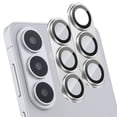 thumbnail image 1 of 2 Pack Camera Lens Protector for Samsung Galaxy S26, Case Friendly Matte Metal 9H Tempered Glass Lens Cover,Silver, 1 of 5