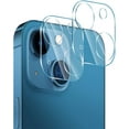 thumbnail image 1 of [2 Pack Camera Lens Protector for iPhone 14/14 Plus,Full Coverage Tempered Glass HD Clear Camera Lens Screen Cover Case,9H Hardness Anti-Scratch Camera Screen Protective Lens Film, 1 of 5
