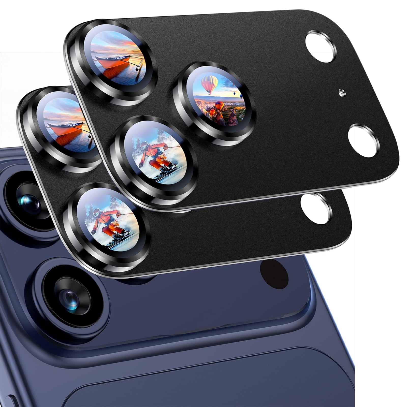 2 Pack Camera Lens Protector for iPhone 17 Pro Max, Full Coverage ...