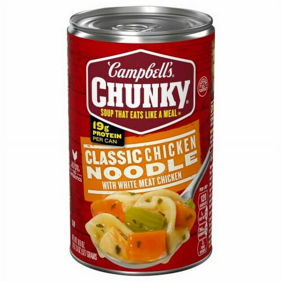 Campbell's Chunky Classic Chicken Noodle Soup - 18.6oz - Pack of 2