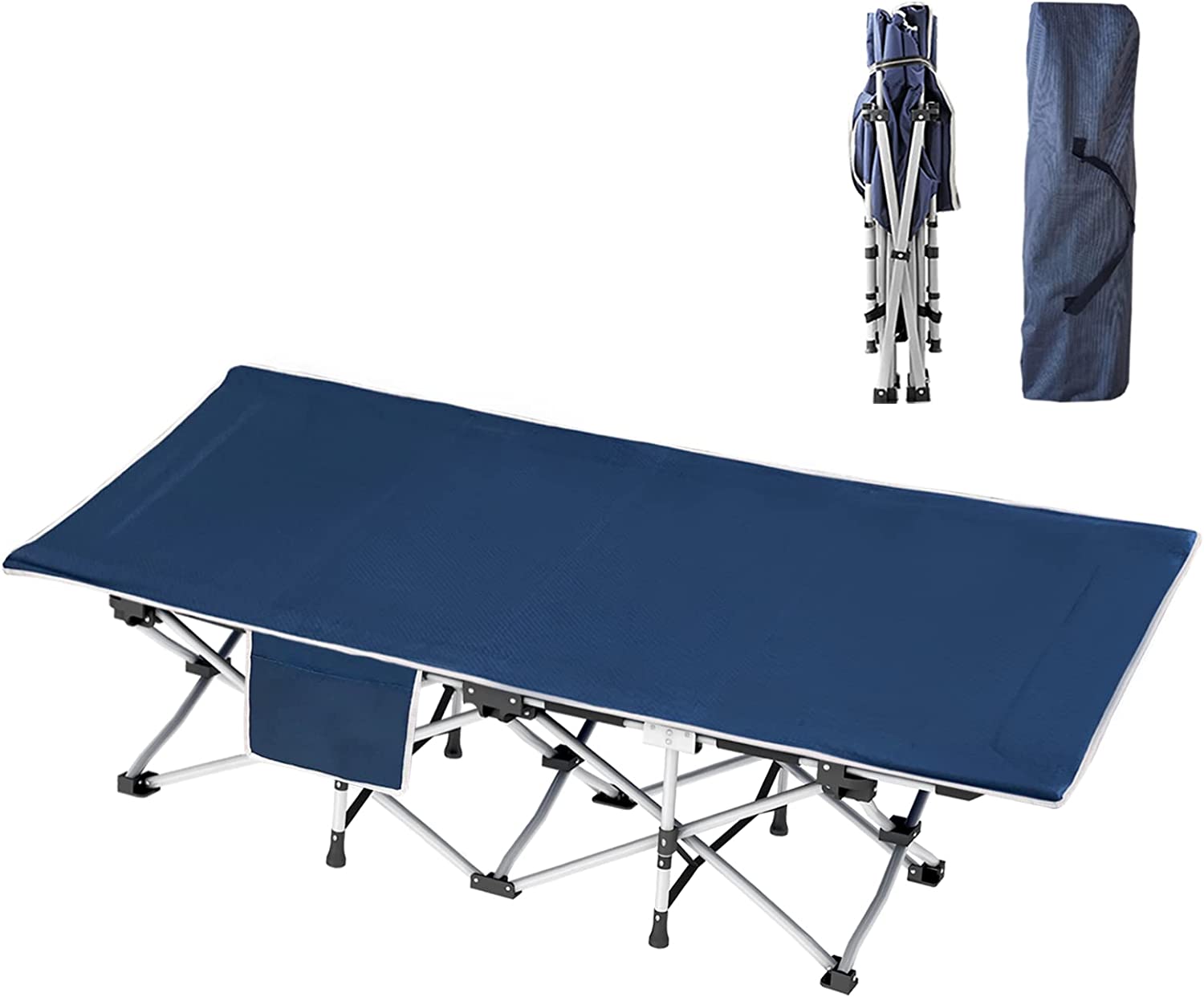 2 Pack Camping Cot with Comfortable Mattress Cots for Sleeping Camping Bed Sleeping Cot Folding