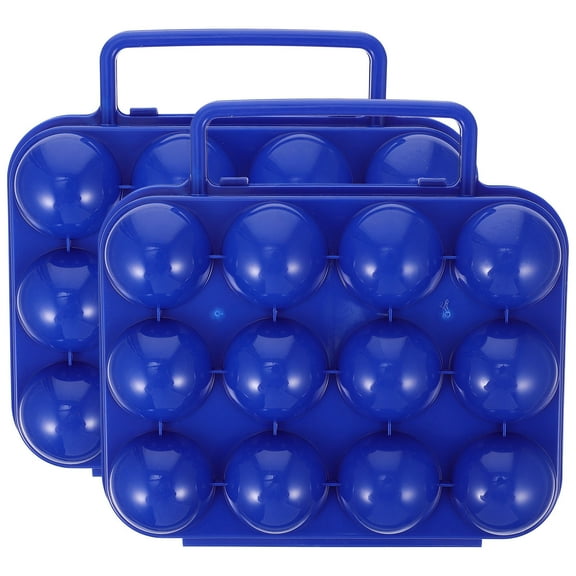 2 Pack Camping Egg Holder 12 Container Portable Carton Simple Design Carrier