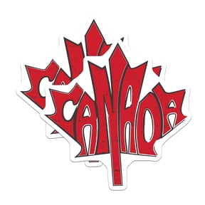 (2 Pack) Canada Magnets - Maple Leaf Magnet - Canadian Pride Decor - 5" On Longest Side - Premium Magnet - for Cars, Refrigerators, Toolboxes, Lockers - Made in USA - MAG17816