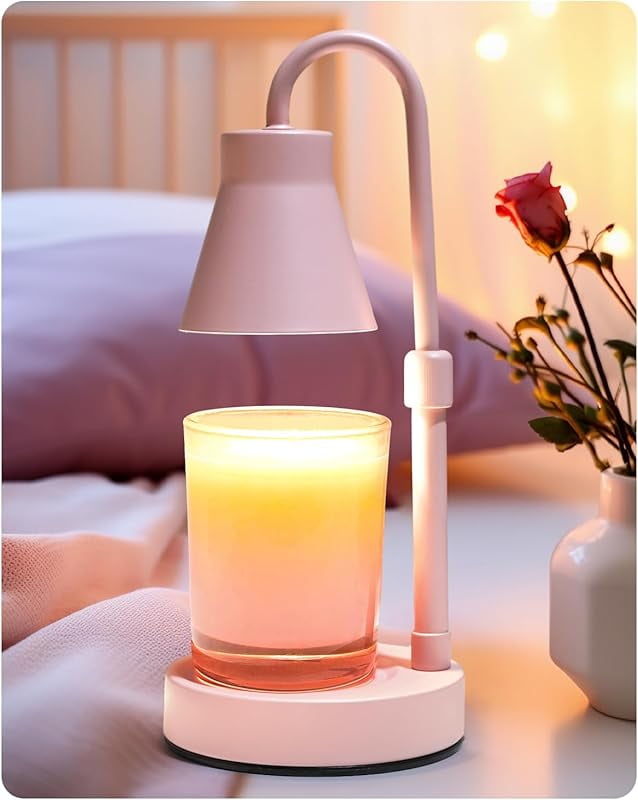 2 Pack Candle Warmer Lamps - Adjustable Height Flameless Candle Warmers With Dimming