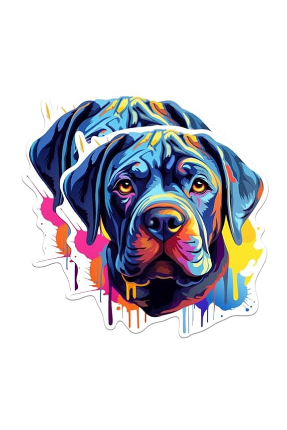 (2 Pack) Cane Corso Dog Breed Dog Breed Magnets - 5 Inches On Longest Side - Choose from Over 100 Dog Breeds - for Cars, Refrigerators, Toolboxes - Made in USA - MAG1810