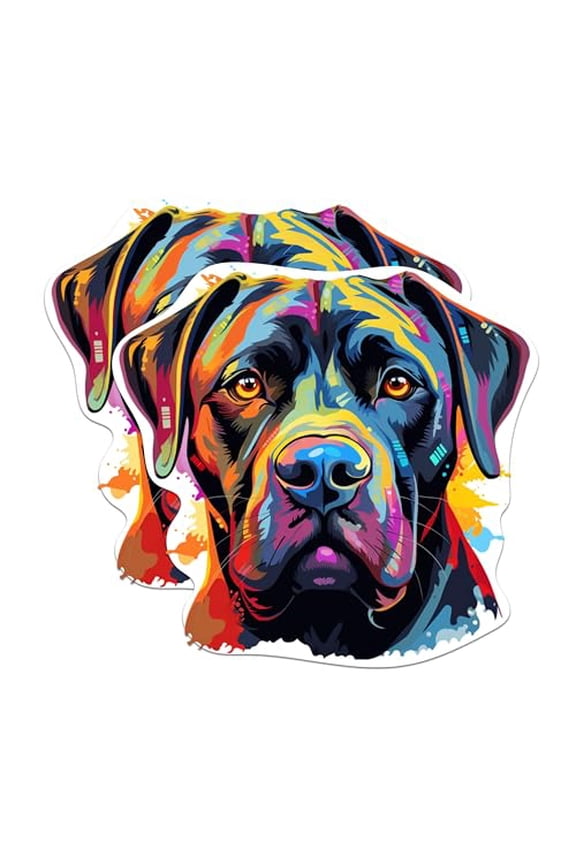 (2 Pack) Cane Corso Dog Breed Magnets - 5 Inches On Longest Side - Choose from Over 100 Dog Breeds - for Cars, Refrigerators, Toolboxes - Made in USA - MAG1811