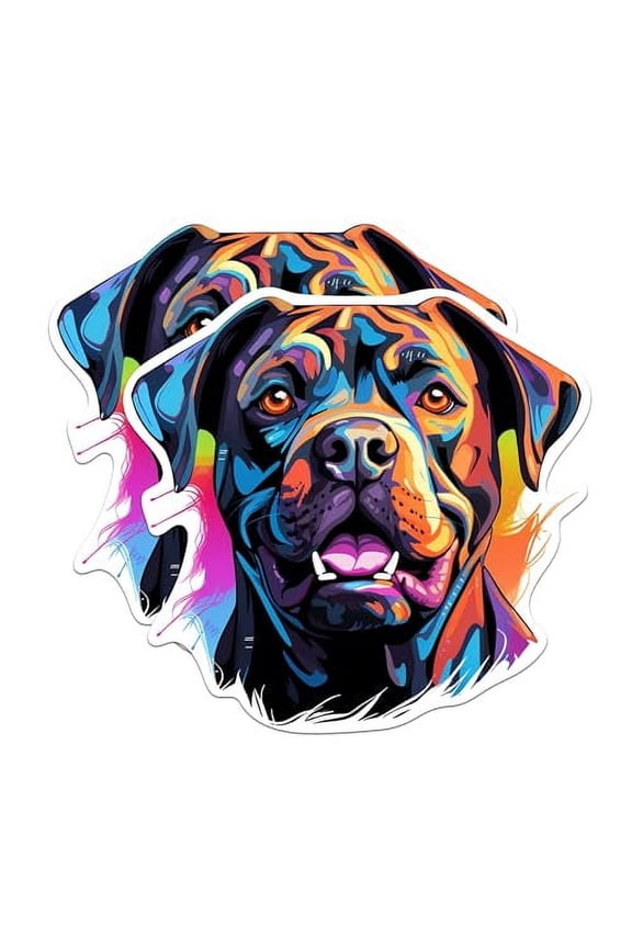 (2 Pack) Cane Corso Dog Breed Magnets - 5 Inches On Longest Side - Choose from Over 100 Dog Breeds - for Cars, Refrigerators, Toolboxes - Made in USA - MAG1813