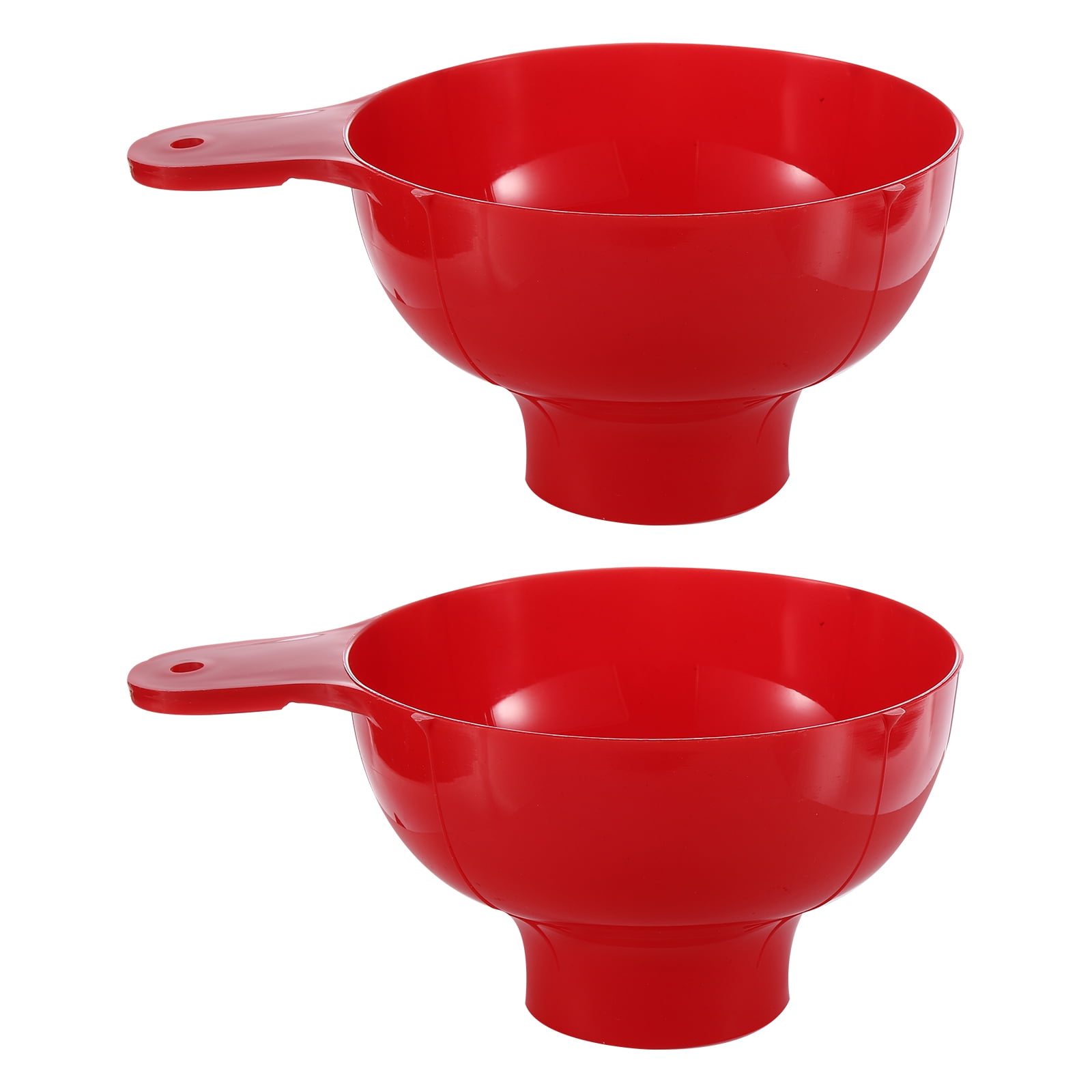 2 Pack Canning Funnel, Plastic Kitchen Funnel Red