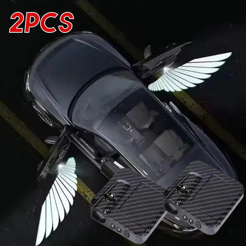 2 Pack Car Door LED Welcome Lights, Angel Wings Projection Lamps for ...