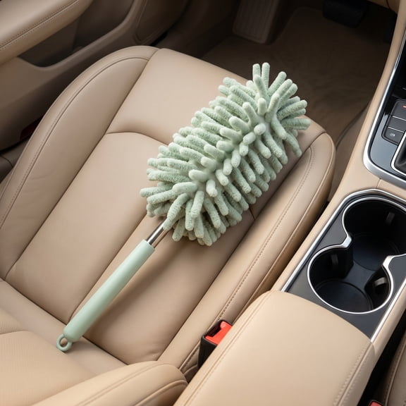 2 Pack Car Duster Brush, Microfiber Telescopic Handle, Soft Bristle for Auto Interior