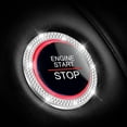 thumbnail image 1 of 2 Pack Car Engine Start Stop Button Ring, Universal Car Crystal Rhinestone Engine Start Decorative Ring, Car Start Button Decorative Ring, 1 of 6