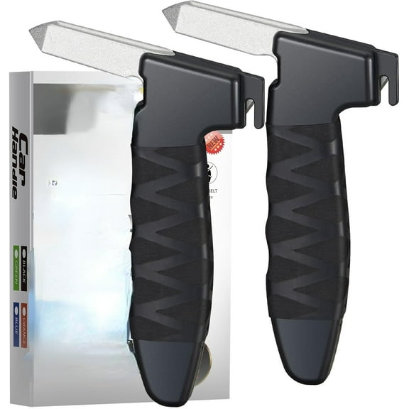 2 Pack Car Handle Assist for Elderly Car Door Handle for Elderly Auto Cane Portable Vehicle Support Handle and Handicapped Car Cane for Easy Exit Handle for Car Black