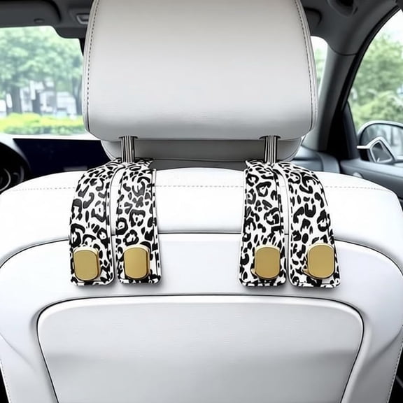 2-Pack Car Headrest Purse Hook – Seat Back Storage Hanger for Bags & Purses, Car Organizer