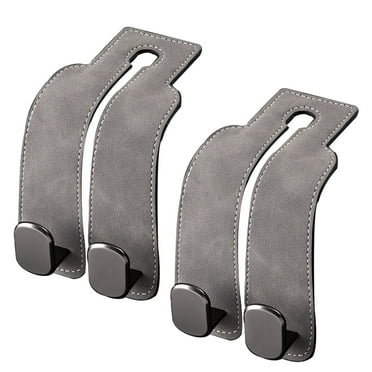 2 Pack Car Hooks for Headrest, Car Seat Back Storage Hook for Headrest, Multifunctional Car Bag Hook for Purses and Bags, Car Seat Back Storage Hook Accessories (Gray)
