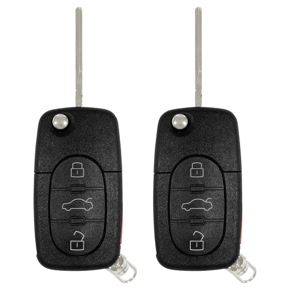 2 Pack Car Key Fob for Audi A4 A6 A8 S4 S6 S8 TT Quattro Keyless Remote 4D0837231E 1P