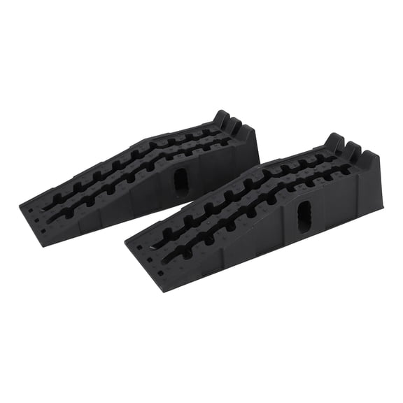 2 Pack Car Ramps for Oil Changes, 15 Ton (30,000 LB) Capacity, 6.7 in High Lift Heavy Duty Service Ramps with Non Slip Surface, Portable for Home