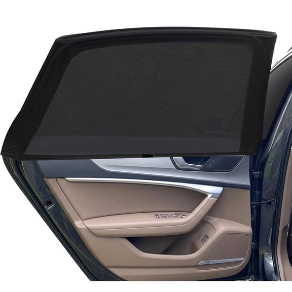2 Pack Car Rear Side Window Shade, 23.2-39.8 in Car Window Shades, UV Protection Breathable Camping Window Covers, Side Window Screen for Car Camping Fit Most (99%) of Cars-Protect Privacy