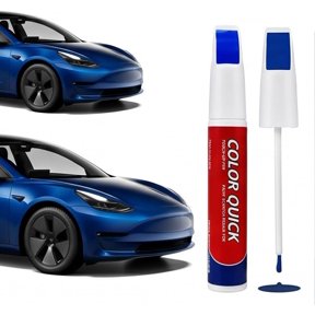 2-Pack Car Scratch Remover Pens, Touch Up Paint for Cars with Dual Tip Brush, Waterproof Automotive Scratch Repair Kit for Minor Scuffs(Blue)